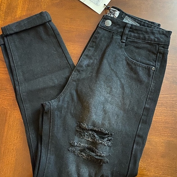 Dolls Kills The Rockn Rev high waisted distressed size 8 - Picture 4 of 9